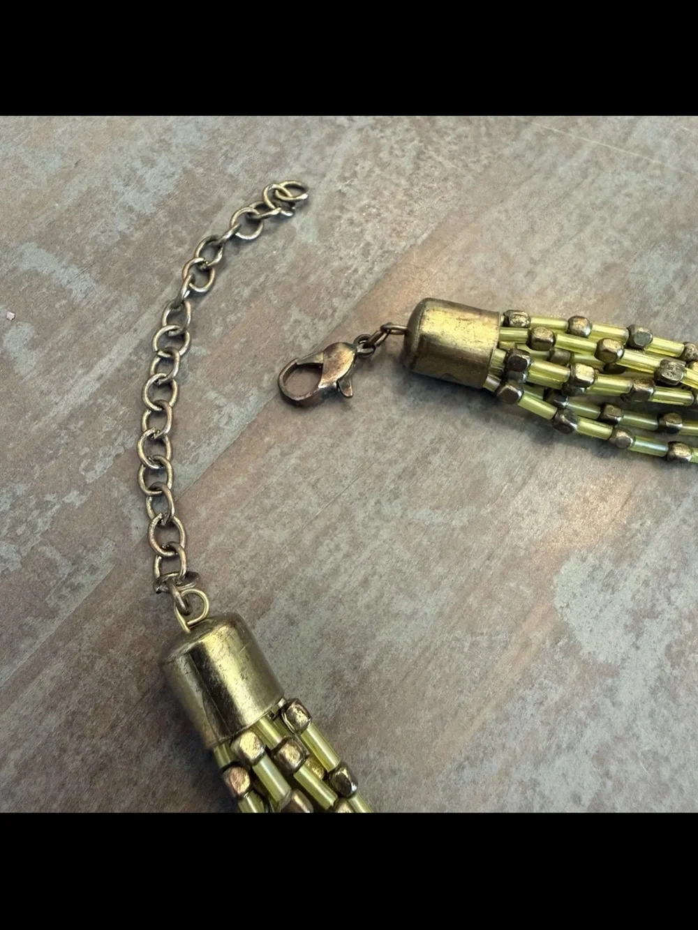 Multi-Strand Gold Bead Necklace - Women's Jewelry